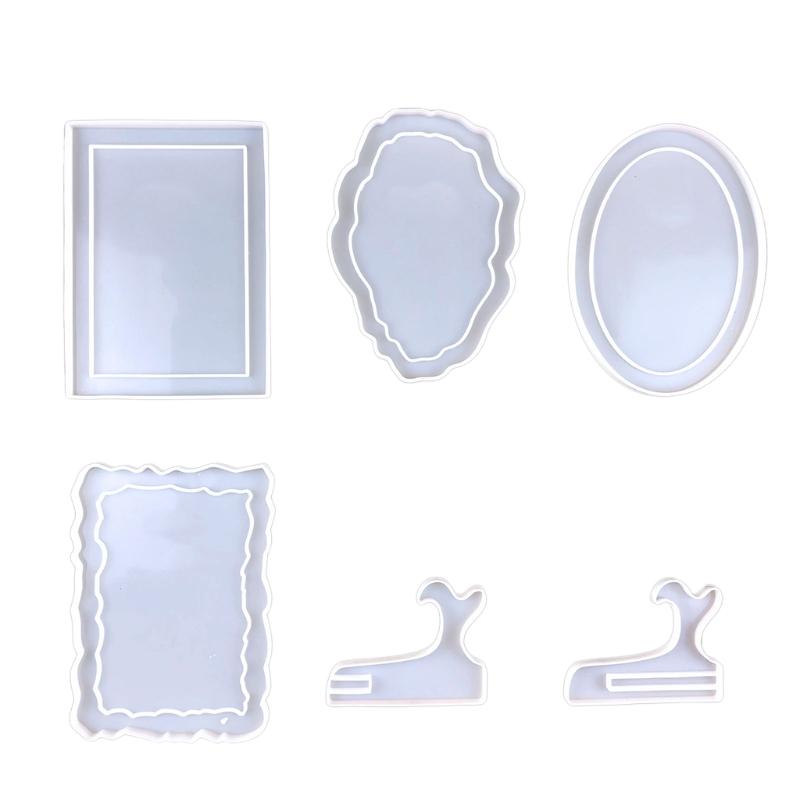 DIY Retro Picture Frame Resin Mold Relief Photo Frame Silicone Mold Epoxy Resin Casting Molds for Home Decorations