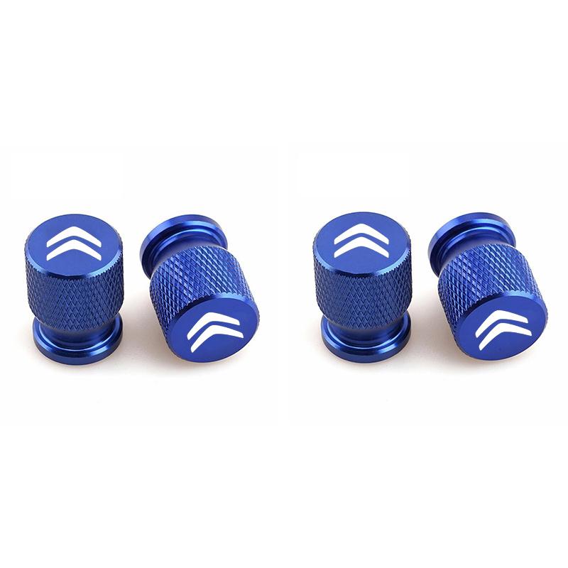 4pcs Aluminium Car Tire Wheel Valve Caps Stem Cover Emblem Styling For Citroen C1 C2 C3 C4 grand picasso C3-XR Auto Accessories amb123