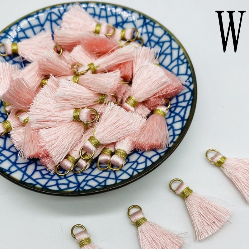 100-10pcs Polyester Trim Fringe Tassel Sewing Curtains Accessories DIY Keychain Cellphone Straps Pendant Tassels Jewelry Making