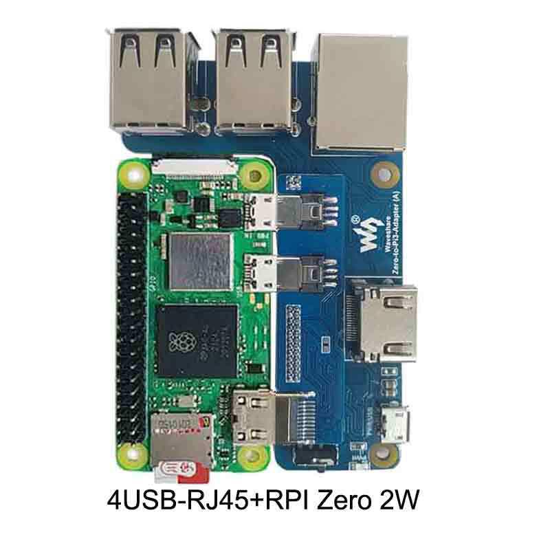 Raspberry Pi Zero 2W bis 3B Pi3: RJ45-Ethernet-Anschluss und USB-Hub
