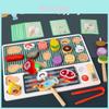 Wooden Barbecue Play Set For Kids With Realistic Food Skewers For Imaginative Role Play