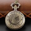 New Bronze in Wonderland Theme Quartz Pocket Watch Pendant Pocket Necklace Watches with FOB Chain Gifts Dropshipping