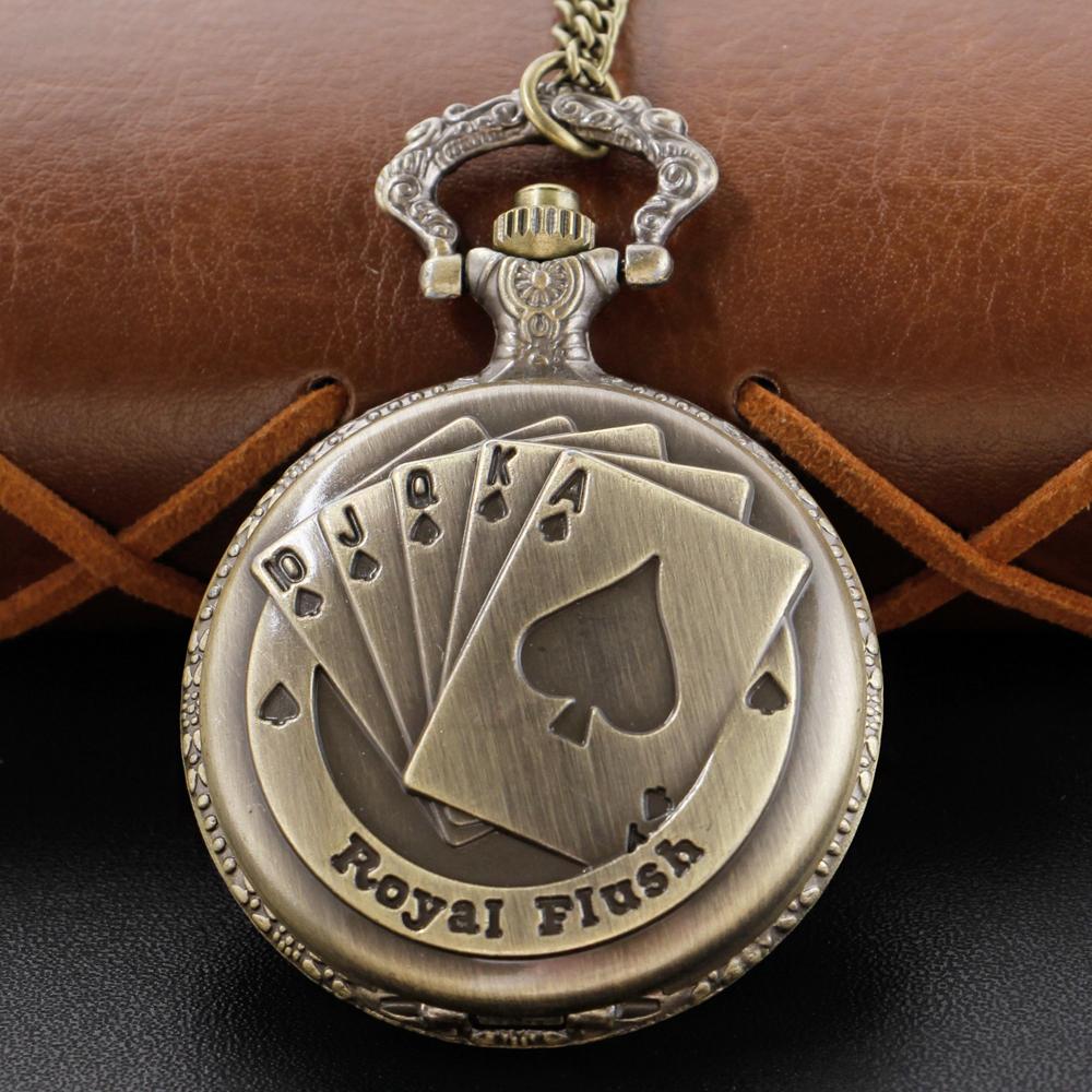New Bronze in Wonderland Theme Quartz Pocket Watch Pendant Pocket Necklace Watches with FOB Chain Gifts Dropshipping