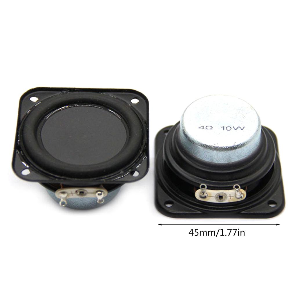 Vielseitiger 45mm Magnetischer Lautsprecher, 4 Ohm, 10W Full Range Woofer Lautsprecher Ersatz für Verschiedene Geräte Anwendungen