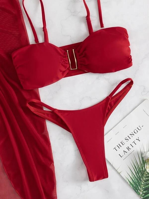 2023 European & American Three-Piece Swimsuit: Women's Bikini Set
