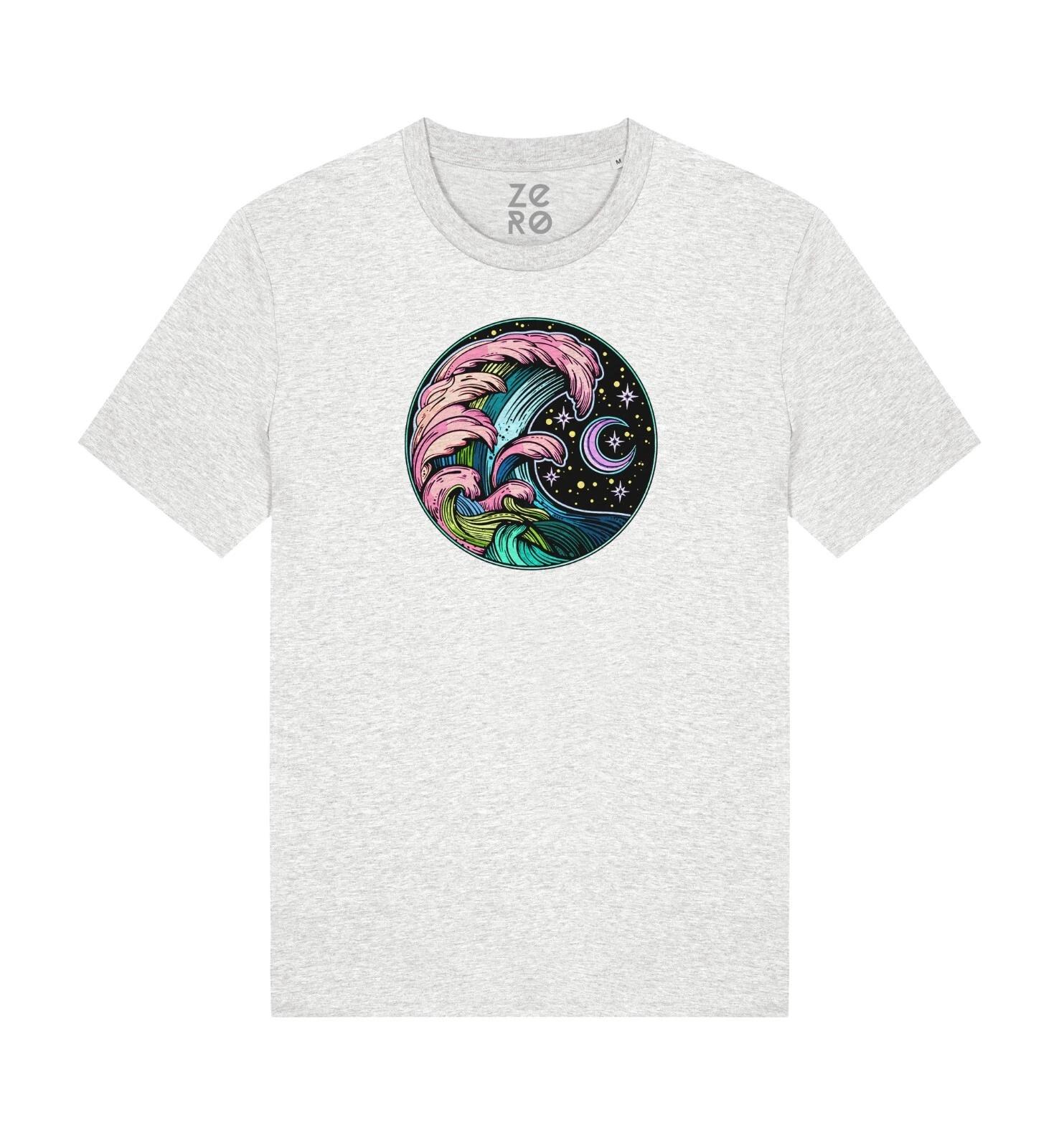 The Great Wave Kanagawa Psychedelic Hokusai Great Wave T-Shirt Unisex S