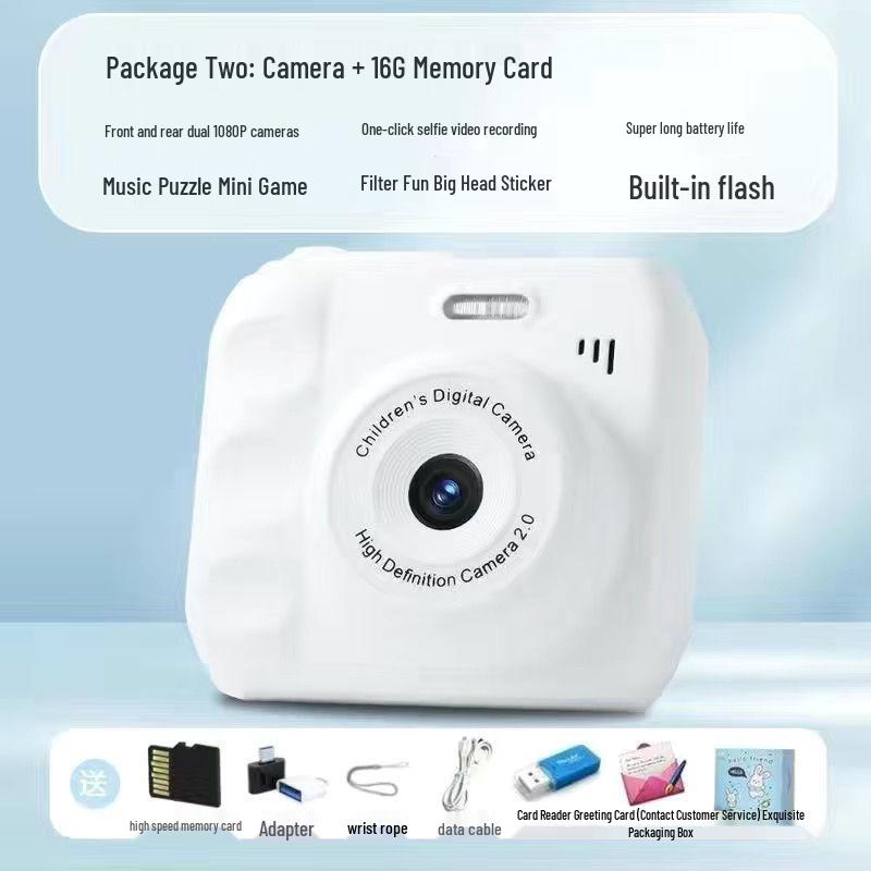 Cámara Polaroid Digital HD Doble para Campus y Fiestas - Transfiere Fotos al Teléfono - 12 Colores Disponibles