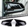 2pcsSuitable for Bmw1234DepartmentX1/F30Replaceable material versionABSHorn-style BMW rearview mirror Glossy black version