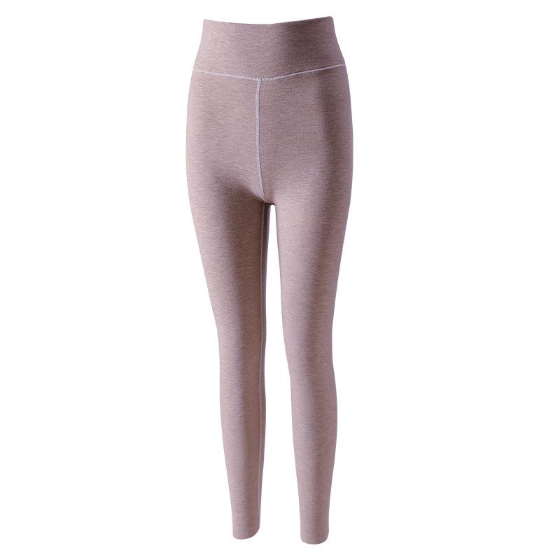 Women's High-Waisted Warm Slimming Seamless Pants for Autumn and Winter