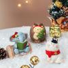 Weihnachtsdekoration Figuren Cartoon Corgi Elch Igel Niedliche Miniatur-Ornamente für Schreibtisch Party Festival Heimdeko