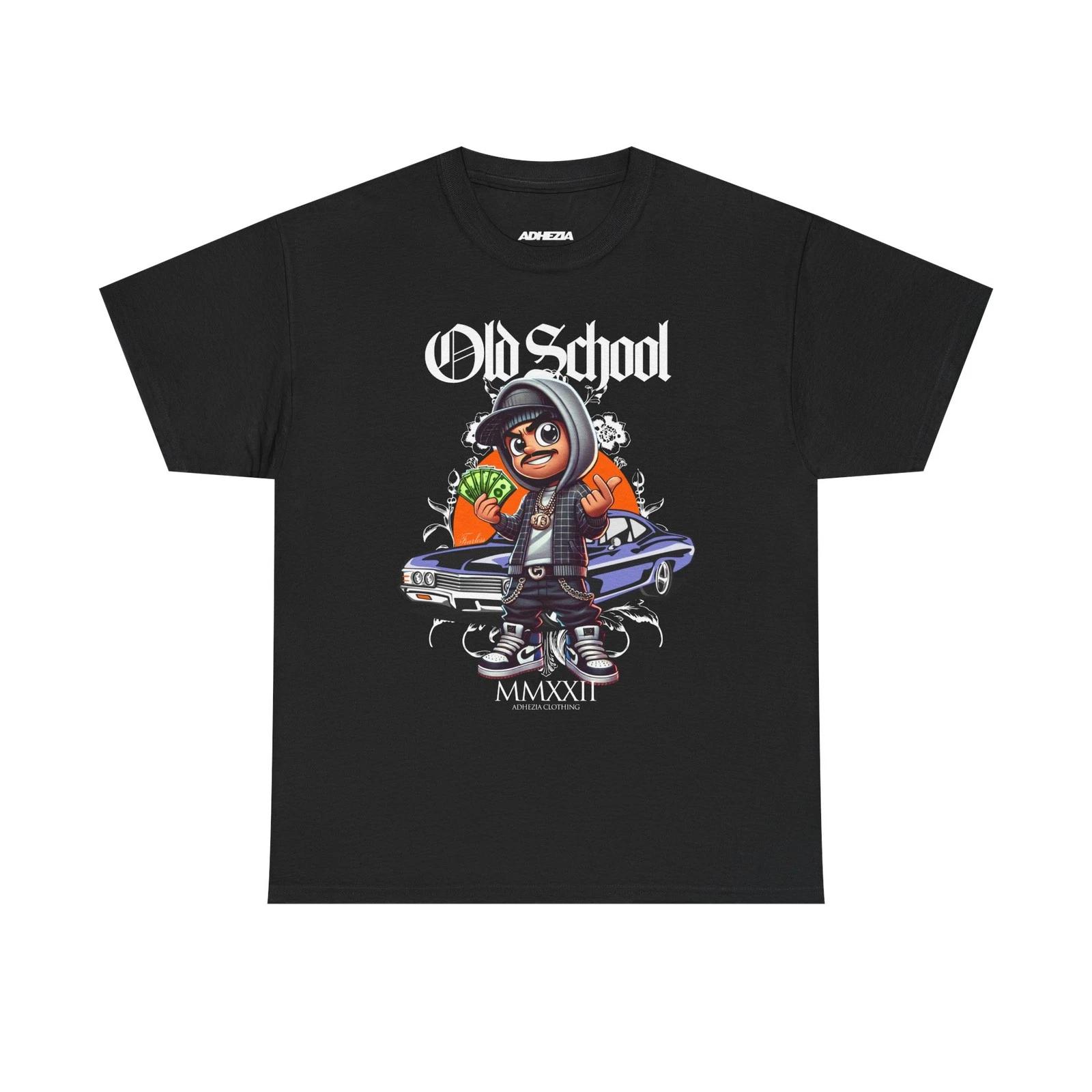 Old School Streetwear Tee – Retro Unisex Heavy Cotton T-Shirt, Hip-Hop, JDM 2XL
