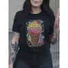 Grafikdruck T-Shirt, Kurzarm Rundhals Lässiges Oberteil für Sommer & Frühling, Damenbekleidung