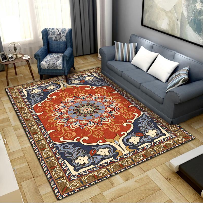 Persian Pattern Carpet Rug for Living Room Bedroom Home Sofa Decoration,Kids play Non-slip Floor Mat