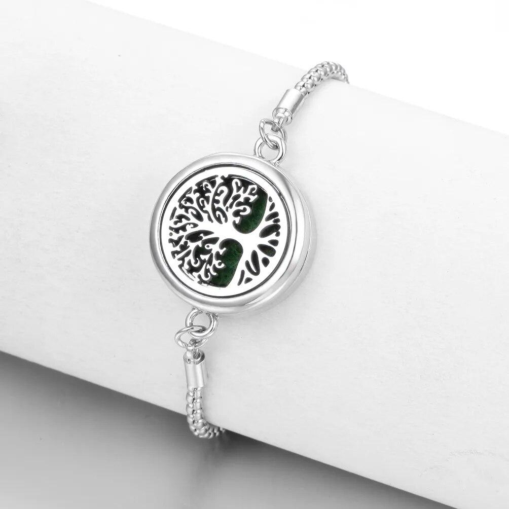 Neue Aromatherapie ätherisches Öl Diffusor Armband Edelstahl Zinklegierung Medaillon Armbänder Aroma Diffusor Parfüm Armband