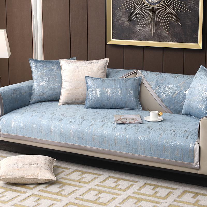 Sofa Cushion Nordic Simple Light Luxury Chenille Seat Cushion Four Seasons Universal Non-Slip Cover Covers Living Room