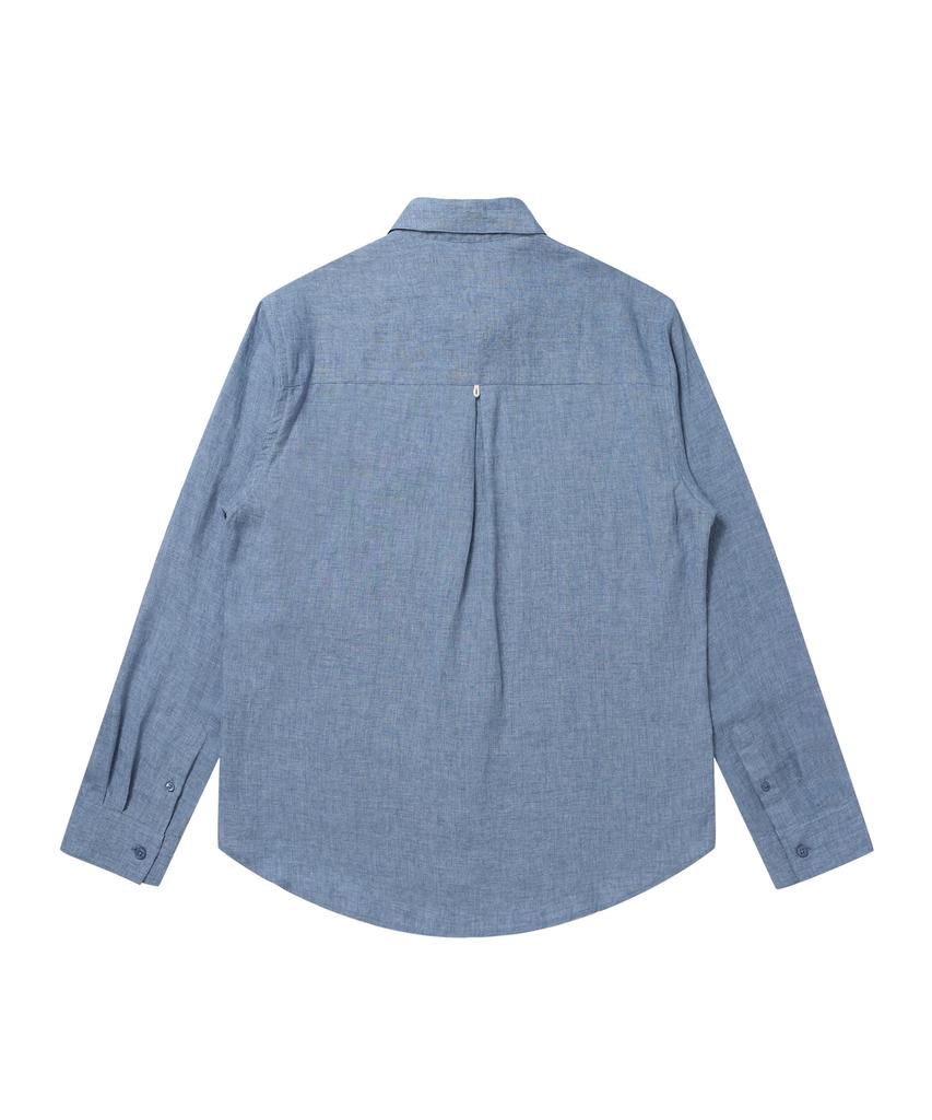 SOLEW Chambray Shirt_Blue