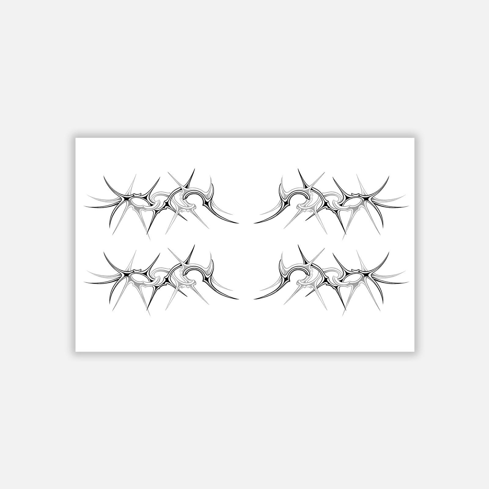 

Bramble Totem Tattoo Sticker, Waterproof Sexy Personality Spice Girl, Back Waist And Chest Tattoo Sticker 19*12