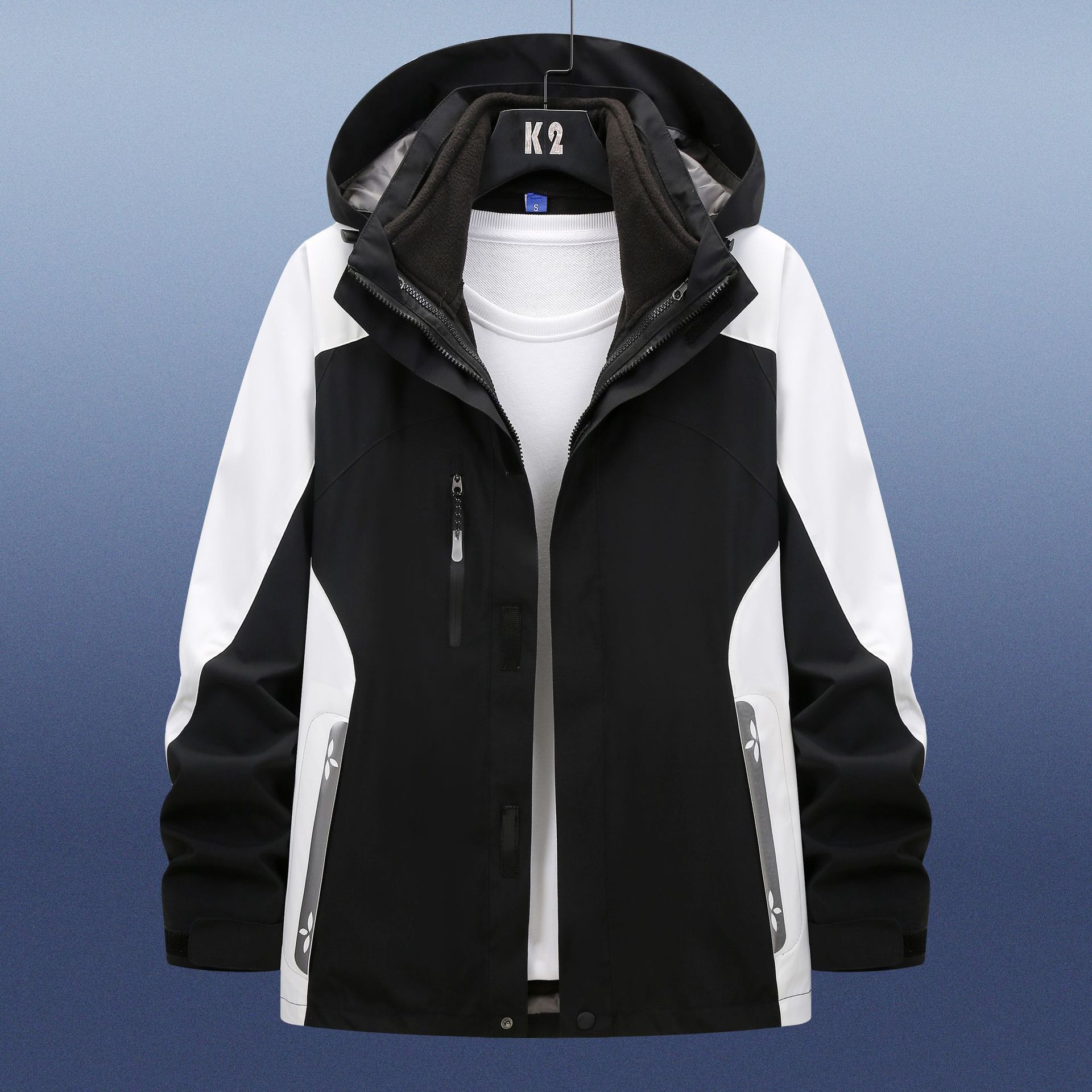 Теплая и функциональная мужская зимняя куртка 3-в-1 со съемной флисовой подкладкой — фото 4