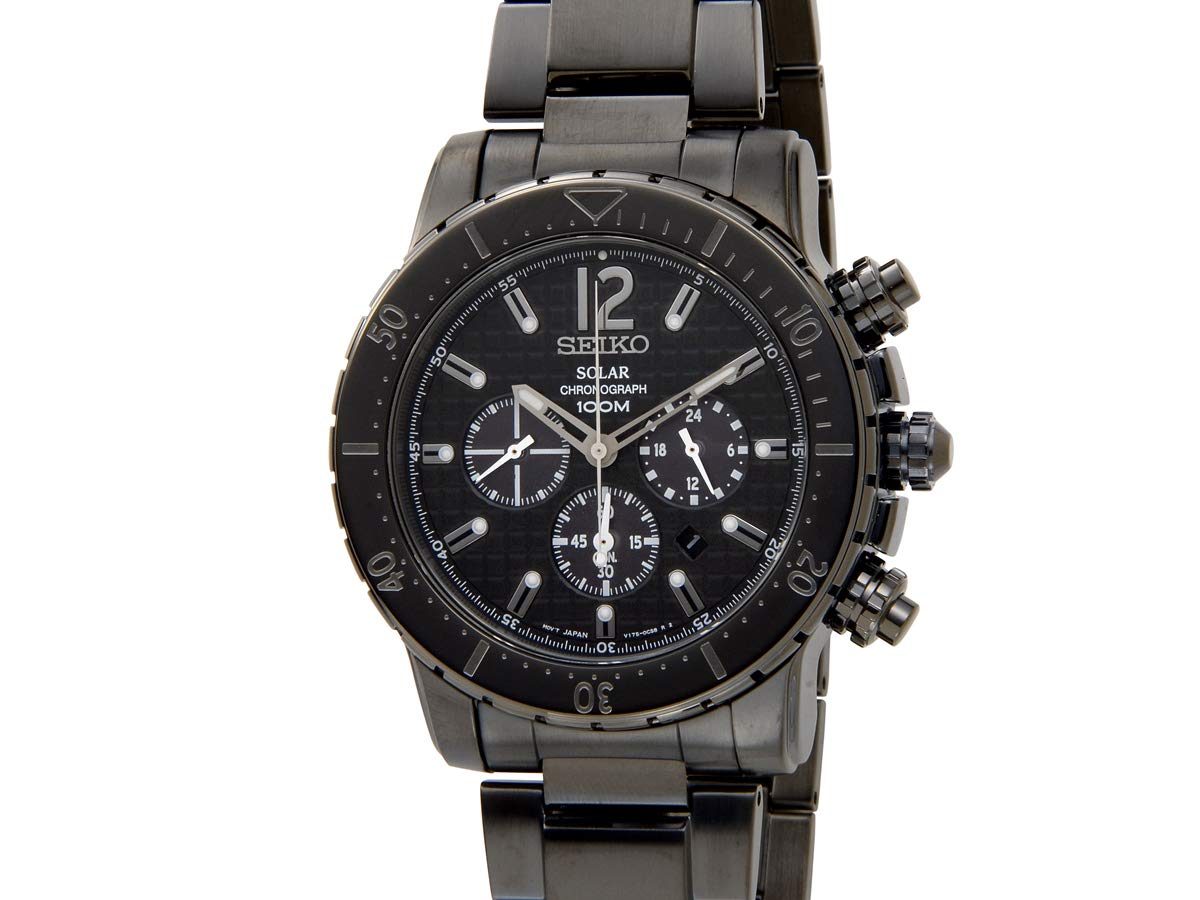 

SEIKO Chronograph Watch SSC225P1 Chronograph Solar Black [Seiko] Men s [Item]