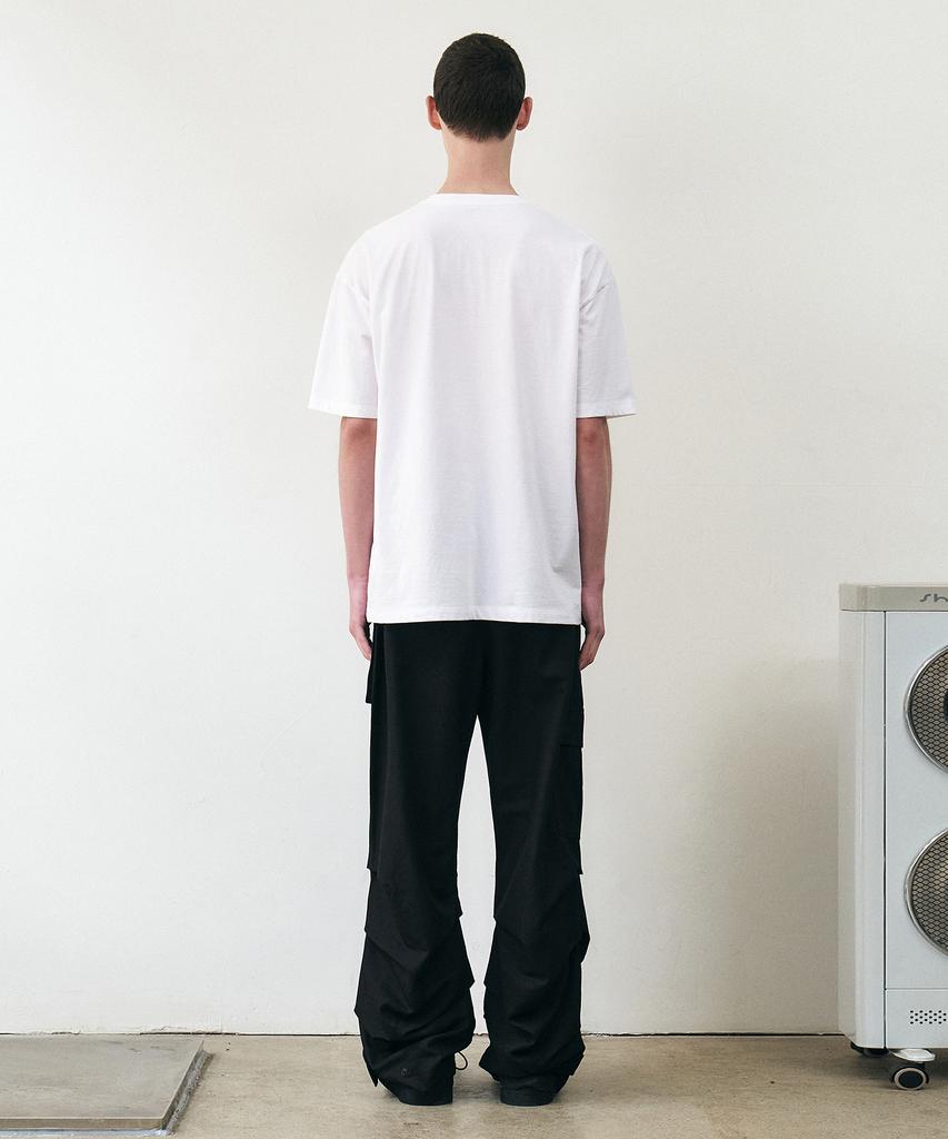 Insilence Multi-Pocket Pintuck Pants Black