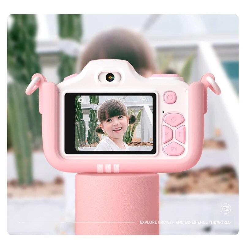 Aparat foto pentru copii Aparat foto digital de înaltă rezoluție Aparat foto pentru copii Jucării pentru fete băieți Jucărie pentru educație pentru copii Camera pentru copii Cadou