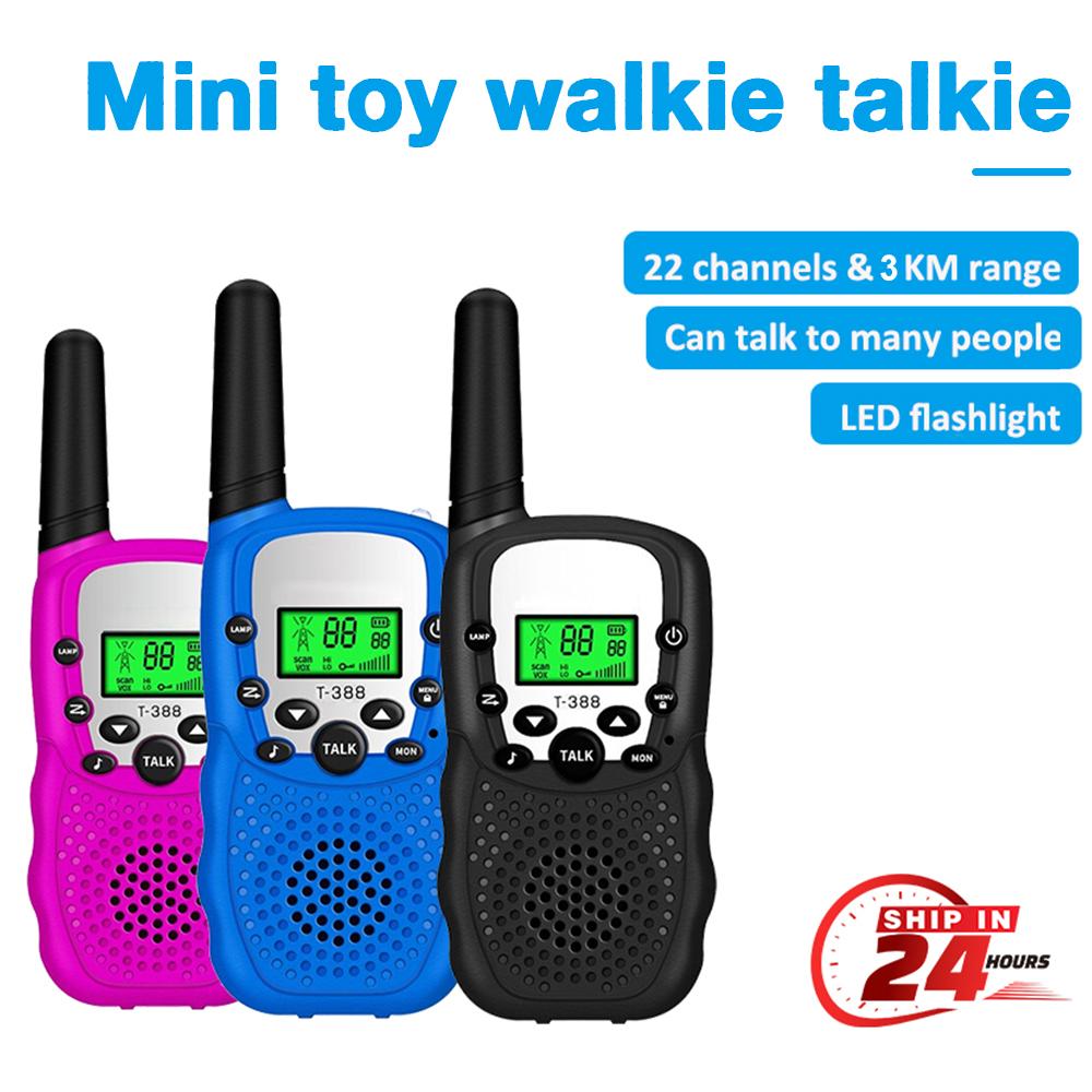 Handheld Walkie Talkie 2PCS Kids Walkie Talkie 3KM Mini Toy Walkie Talkie Toys for Kids Birthday Gift