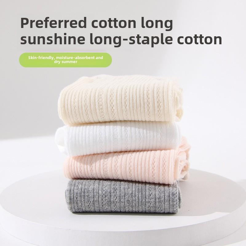 5 Paar Sommer Dünne Damen Plüschsocken Eis Eis Sommer Dünn Atmungsaktiv Ballett Socken Mittellange Socken Reine Baumwollsocken