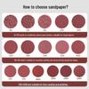 Red Flocked Self-Adhesive Sandpaper