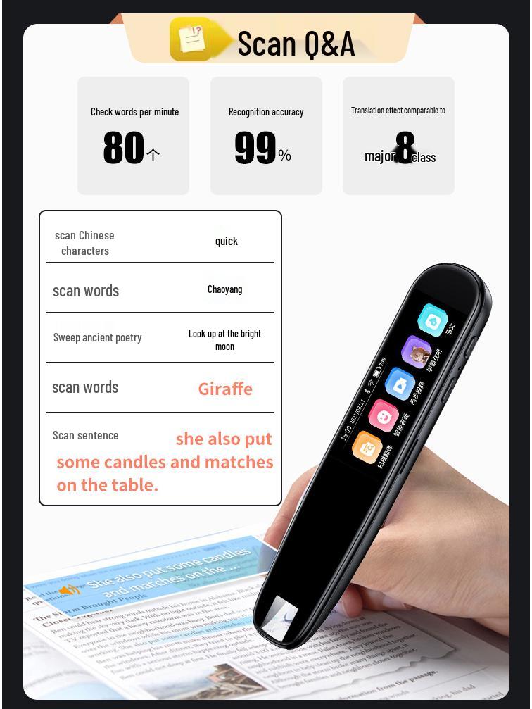 Offline Scanning and Translation Pen for Primary and Secondary School Subjects