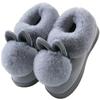 Autumn Winter Cotton Slippers Fur Rabbit Home Warm Thick Bottom Indoor Cotton Shoes Womens Slippers Cute Fluffy Cat Slippers