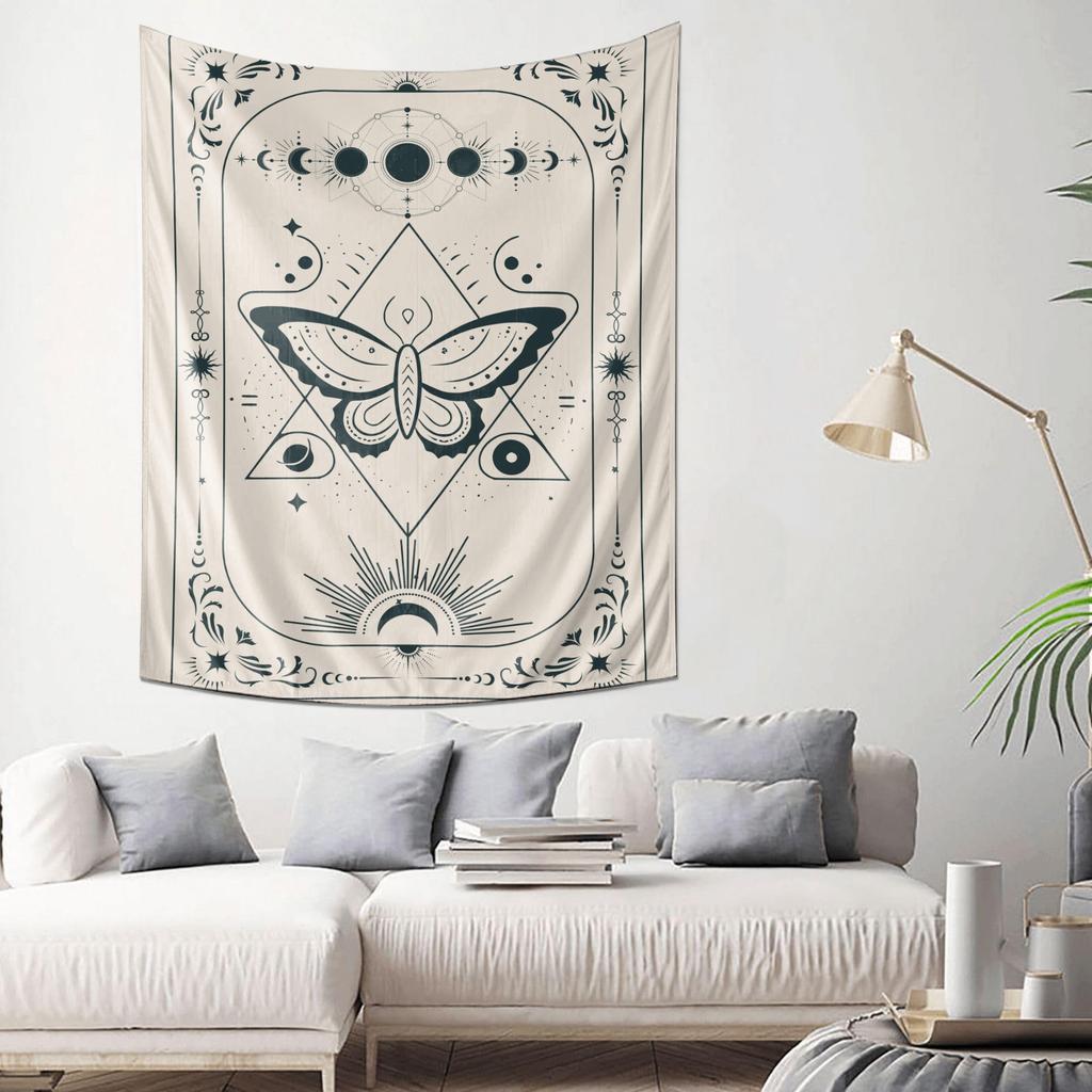 Mystische Geometrische Schmetterling Wandteppich Kunst Wanddekoration Neue Wahl für Heimdekoration