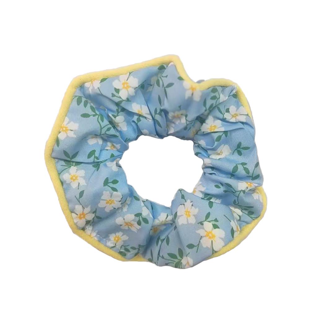 Hair ties with lattice print for women, elastic hair bands with sweet grid, ponytail holder, Harajuku hair accessories for girls