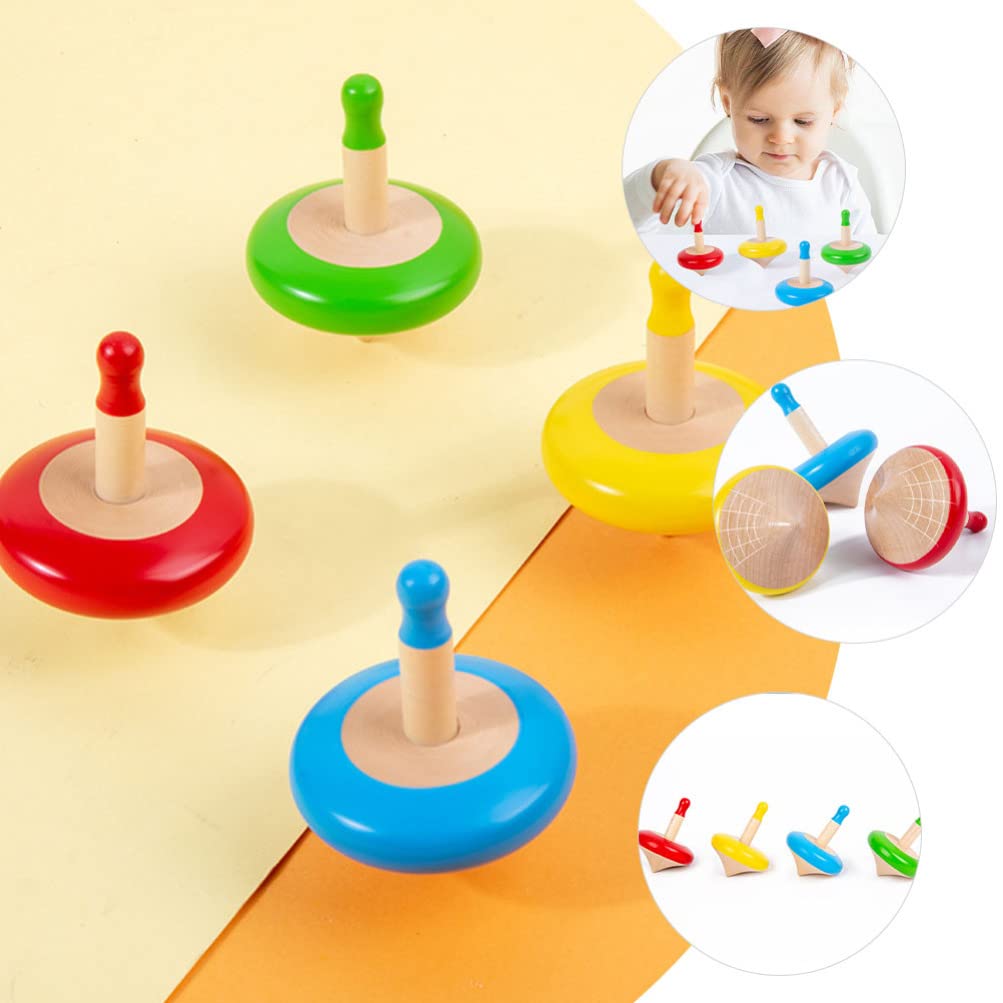4pcs Gyro Toy Colored Gyro Toys Funny Table Tops Gyro Toys Portable Small Gyro Toy