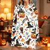 Women's Casual Long Sleeve Halloween Print Hoodie Pullover Top