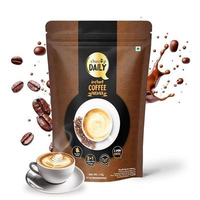 Chaizup Daily 1 Min Instant Regular Coffee Premix - 1kg Poly | Regular Coffee Flavours | Approx. 72 Servings | 1kg