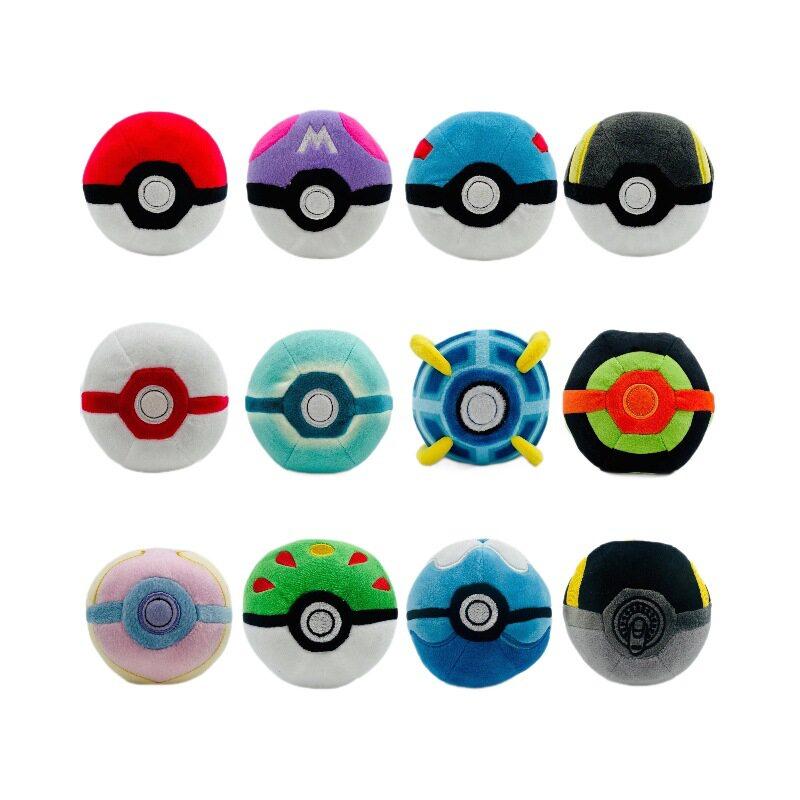 Poke Ball Plush Toy 12Cm Soft Stuffed Great Ball Ultra Ball Dark Ball Dive Ball Friend Ball For Adult Collectors