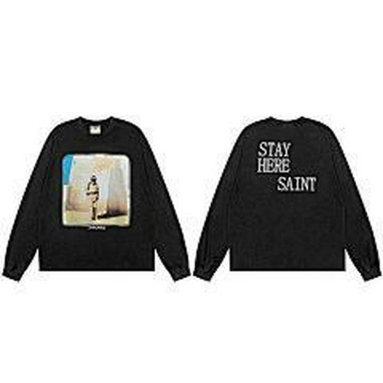 American Trendy Heavyweight Long-Sleeve Men's Autumn/Winter Loose Casual Pure Print Hoodie