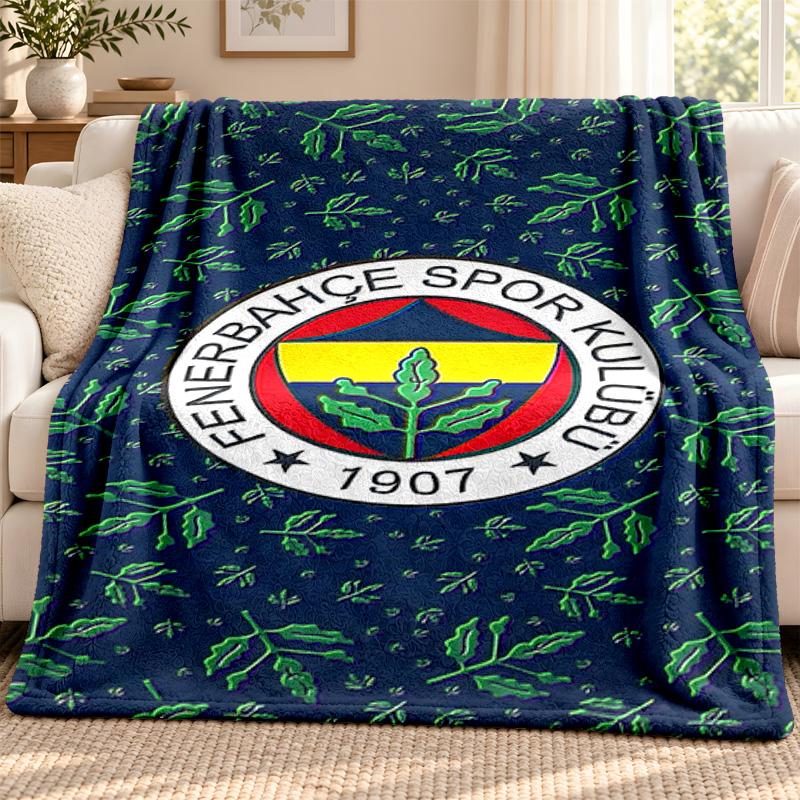 Fenerbahce Blanket Flannel Blanket Soft Cozy Plush Throw for Sofa Bed Lightweight Home Decoration Outdoor Camping