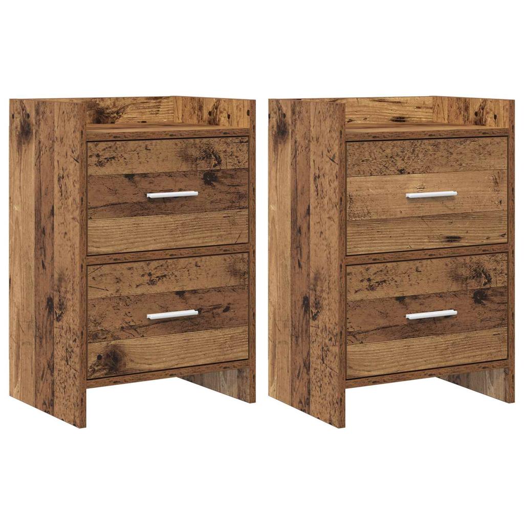 Nightstands 2 pcs Reclaimed Wood Look 40 x 30 x 60 cm Engineered Wood