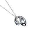TIFFANY&Co. Double Teardrop Necklace Silver925 5.42g Women Used