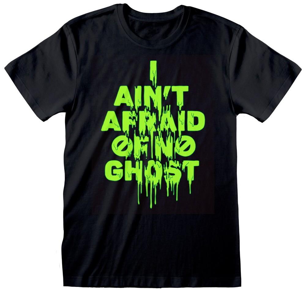 Ghostbusters Neon Green Text T-Shirt L