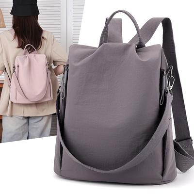 Einfarbiger Rucksack Damen Herbst neue Mode Einzelschulter Damenrucksack große Kapazität leichter Rucksack Damen
