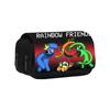 Rainbow Friends Double Layer Pencil Case With Large Capacity For Students And Kids