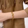 Youthway Classic Lock Bracelet For Women Minimalist  Gold Plated Stainless Steel Bracelet Simple Fashion Jewelry Girls Gift