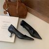 Fashion Shoes Woman Flats Modis Autumn Low Heels Pointed Toe Shallow Mouth Casual Female Sneakers Dress 2025 Fall Leopard Comfortable PU
