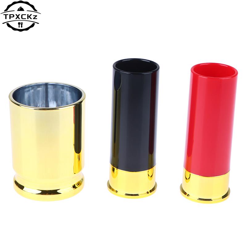 45ml Travel Drink Bottle Bullet Liquid Bottle Plastic Shotgun Bullet Shape Shot Glasses Water Wine Glass Party Drinkware Gifts