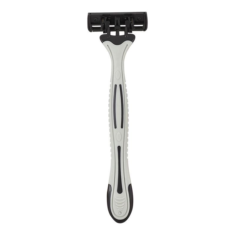 Triple-Blade Disposable Men's Shaving Razor