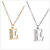 My Shape A-Z Letters Necklaces Girls Initials Alphabet Gold Color Chains Stainless Steel Rhinestone Name Pendant Choker Jewelry