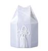 White Gold Hexagonal Bag for Divided Ashes [For 6-inch Urns]  Buddhist Altar Supplies, Home Memorial Services, Urn Storage