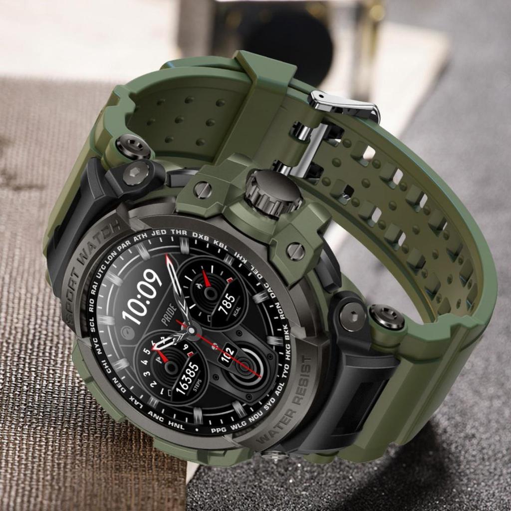 Rainbuvvy LC16 Bluetooth Call Έξυπνο ρολόι 1,32 ιντσών TFT LCD Οθόνη καρδιακού παλμού IP68 Αδιάβροχο αθλητικό ρολόι Android πολύγλωσσο